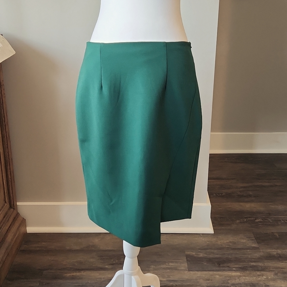 White House Black Market green skirt